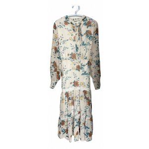 Ribbon neckline floral dress from Korea